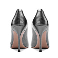 2019 High Heel Stiletto Custom Women's Pumps black genuine leather x19-c137C Ladies Women custom Dress Shoes Heels